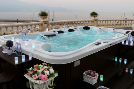 Гидромассажный спа бассейн NordicSpa Idun (Идун)